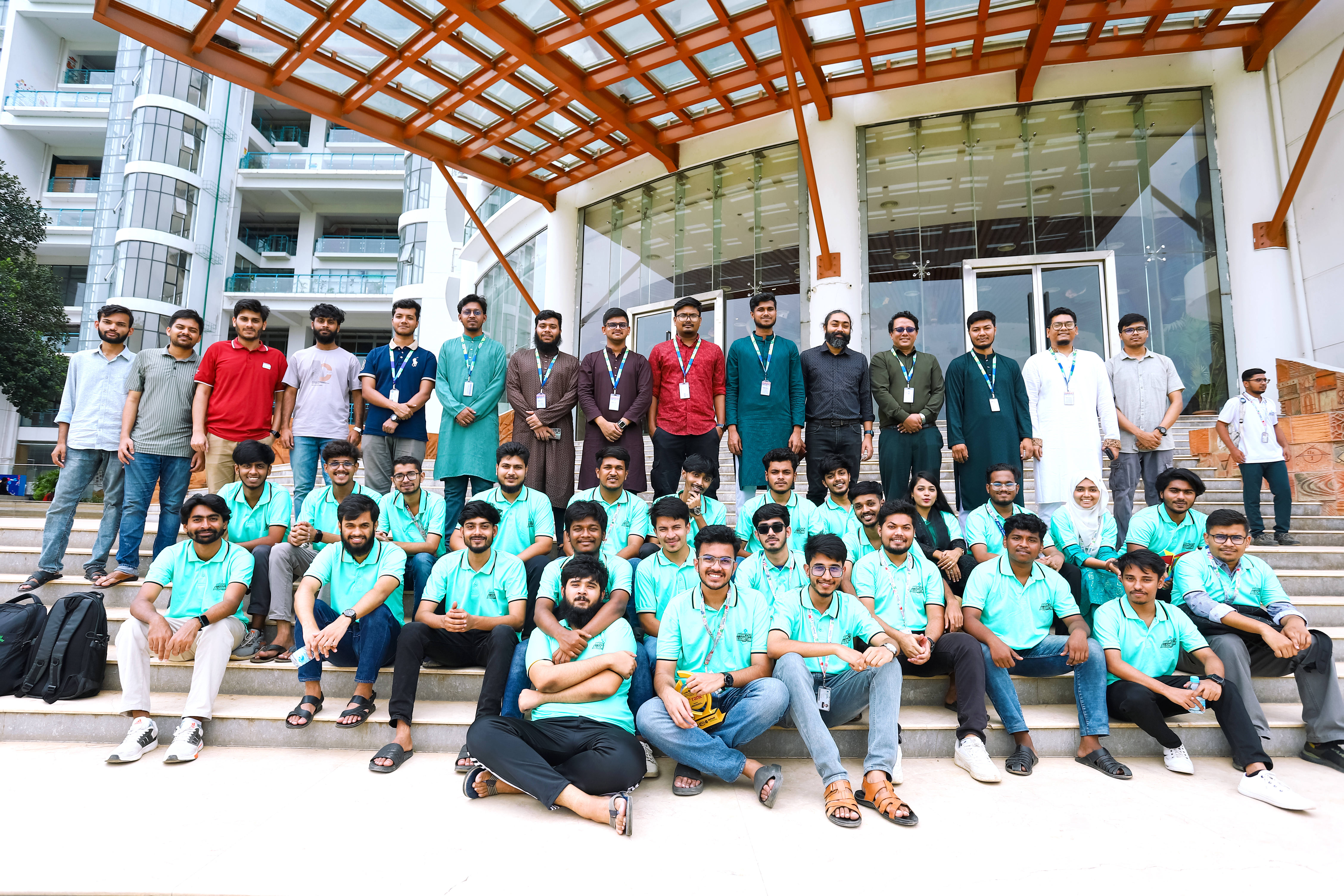Software Engineering Club students gathered at an event
